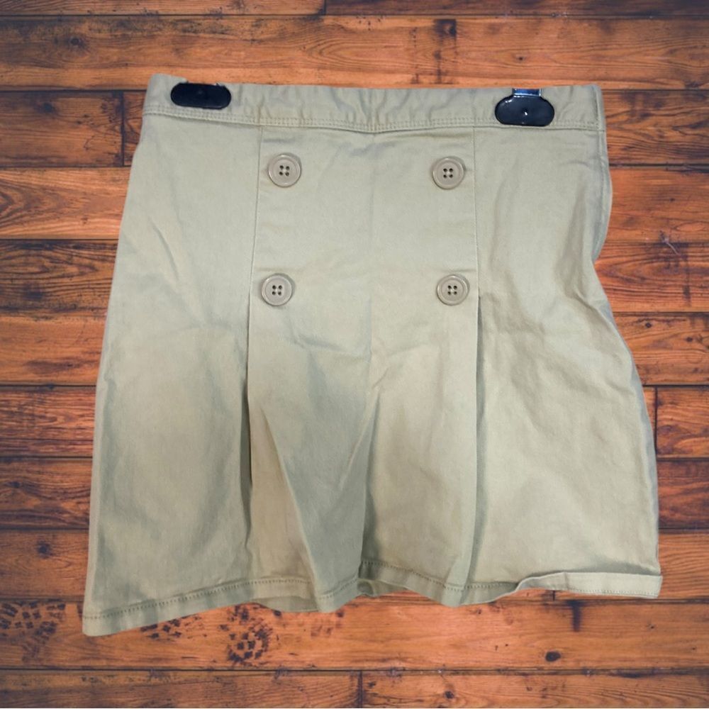 5 for $25🔥PLACE‎ Tan Khaki Pleated Skirt Girls Size 8